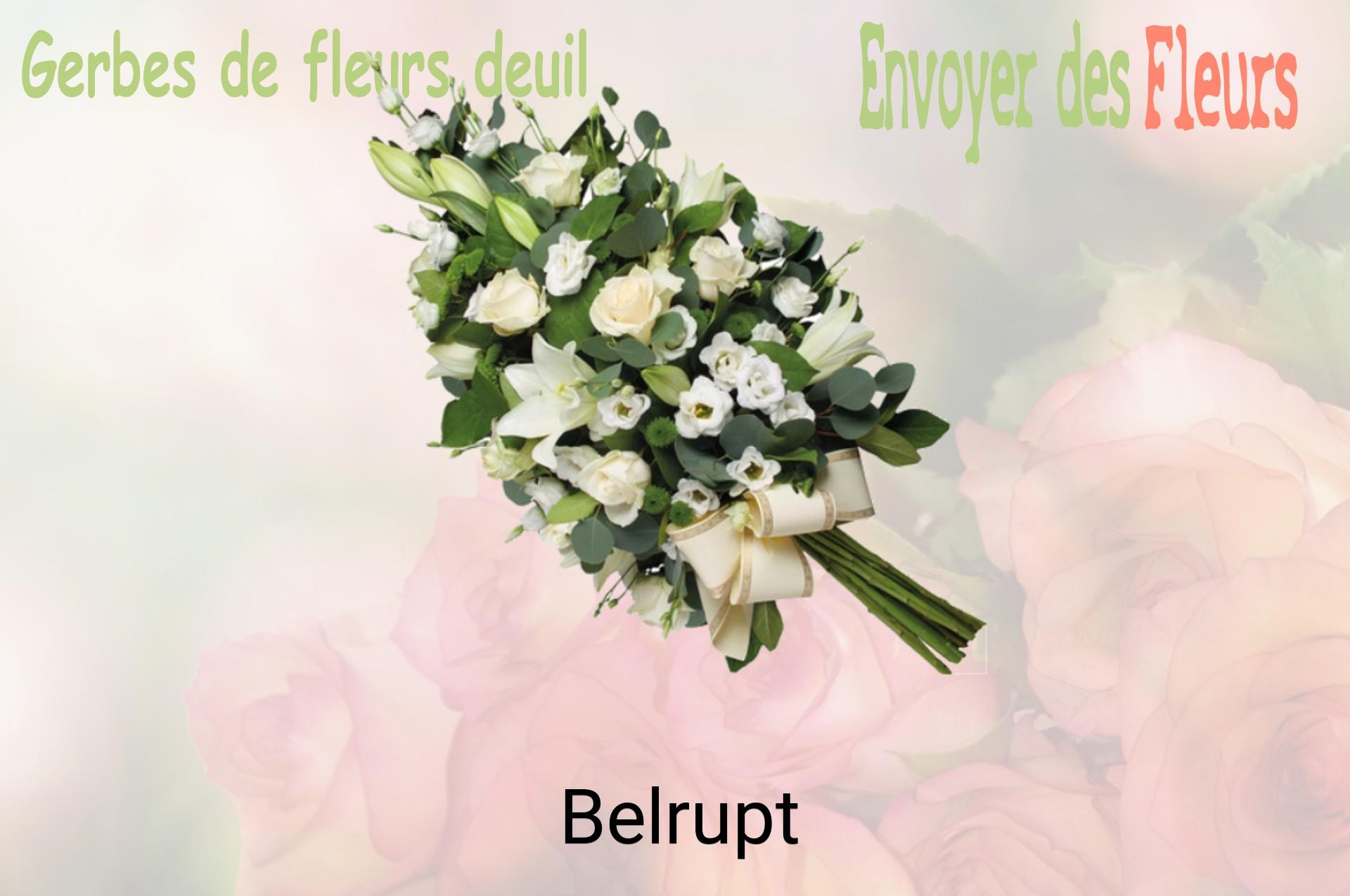 Gerbe de fleurs de deuil livrée à Belrupt